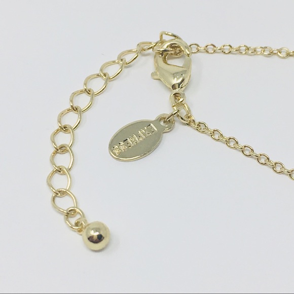 Express Dreamer Script Pendant Necklace Gold Tone - Picture 5 of 8